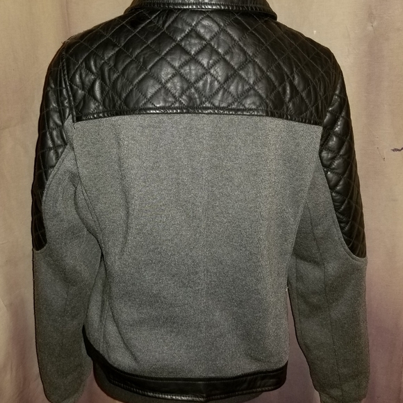 Madden Girl Faux Leather Bomber Jacket - Picture 6 of 6